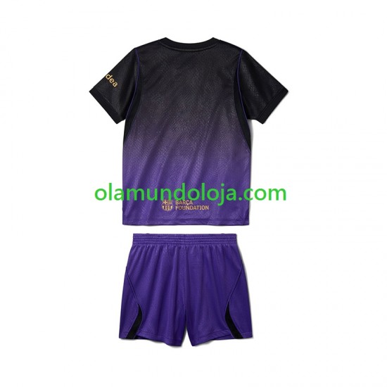 Camisola FC Barcelona Criança Equipamento Segundo 2026-2027 Manga Curta
